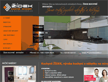 Tablet Screenshot of kuchynezidek.cz